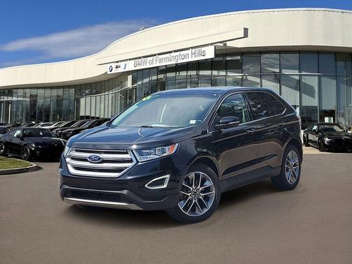 SHADOW BLACK 2017 Ford Edge Titanium