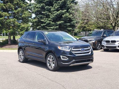 SHADOW BLACK 2017 Ford Edge Titanium