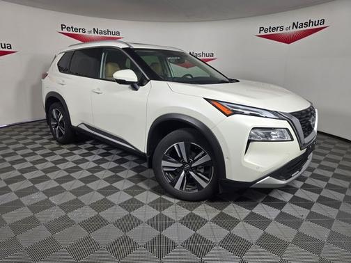 White 2023 Nissan Rogue Platinum