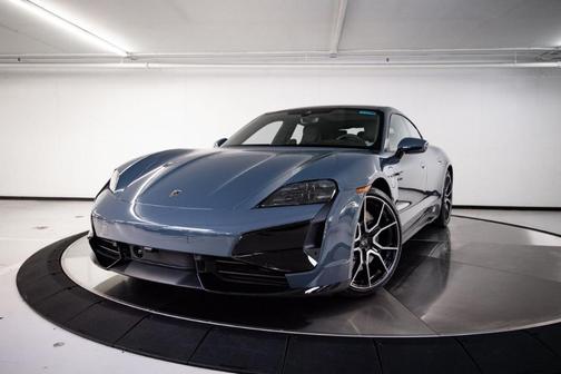 Blue 2026 Porsche Taycan Turbo