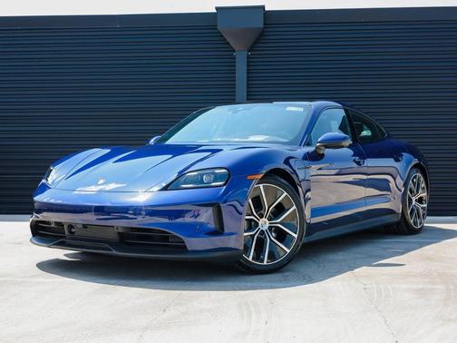 Blue 2025 Porsche Taycan 4