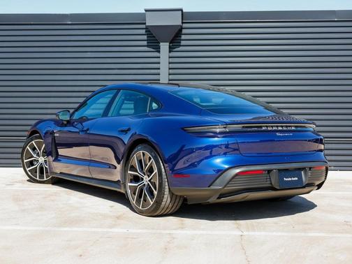 Blue 2025 Porsche Taycan 4