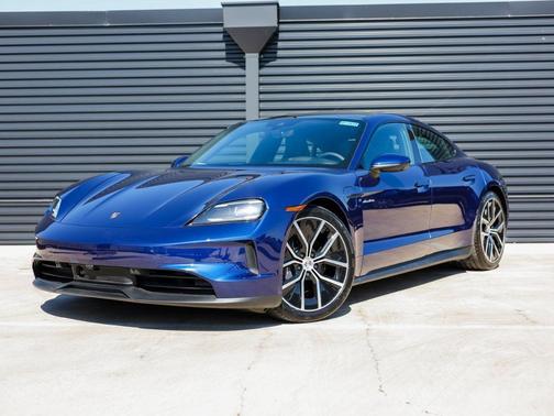 Blue 2025 Porsche Taycan 4