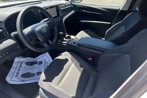 White 2025 Toyota Camry LE