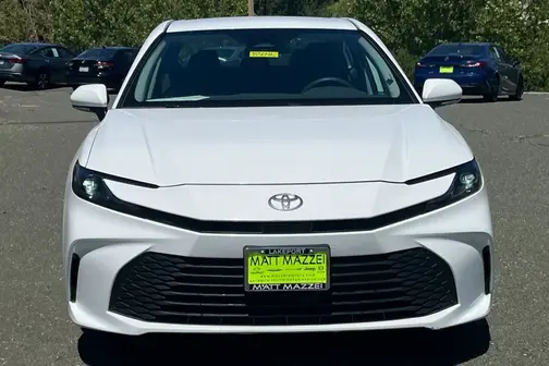 White 2025 Toyota Camry LE