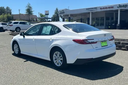 White 2025 Toyota Camry LE
