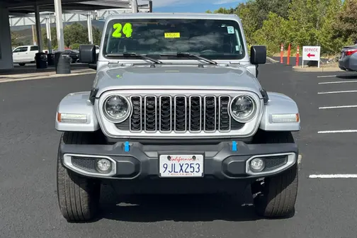 Silver 2024 Jeep Wrangler Sahara 4xe
