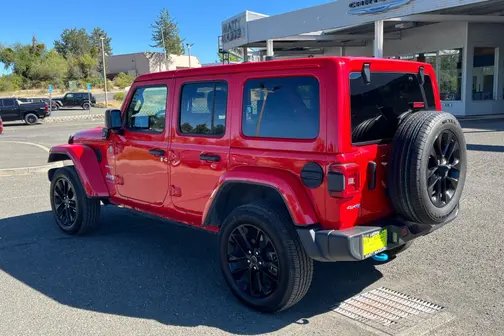 Red 2024 Jeep Wrangler Sahara 4xe