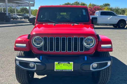 Red 2024 Jeep Wrangler Sahara 4xe