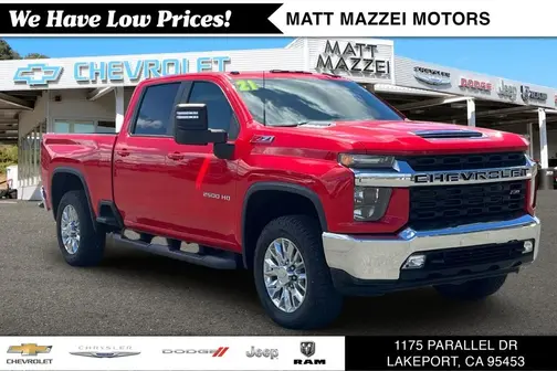 Red 2021 Chevrolet Silverado 2500 LT