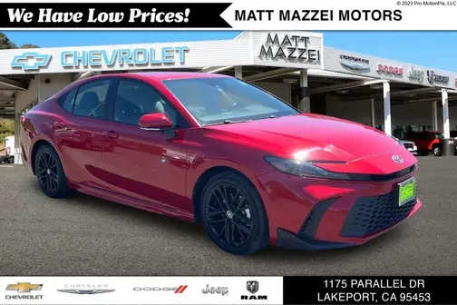Red 2025 Toyota Camry SE