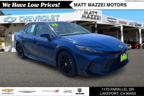 Blue 2025 Toyota Camry SE