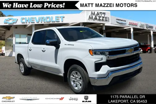 White 2025 Chevrolet Silverado 1500 LT