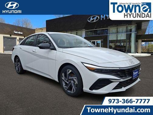 Serenity White 2025 Hyundai ELANTRA Sport Sedan