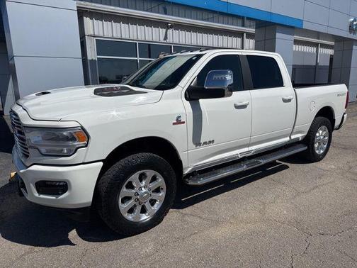 Pearl White 2024 RAM 2500 Laramie Crew Cab 4x4 6'4' Box