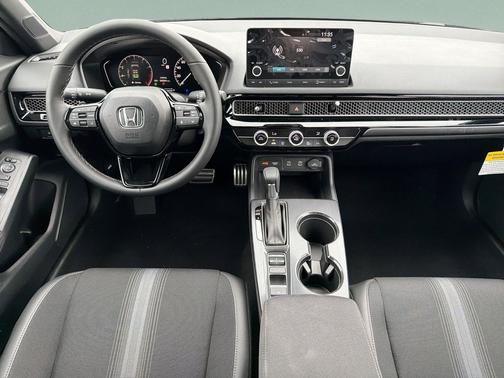 Platinum White Pearl 2026 Honda Civic Hybrid Sport Touring