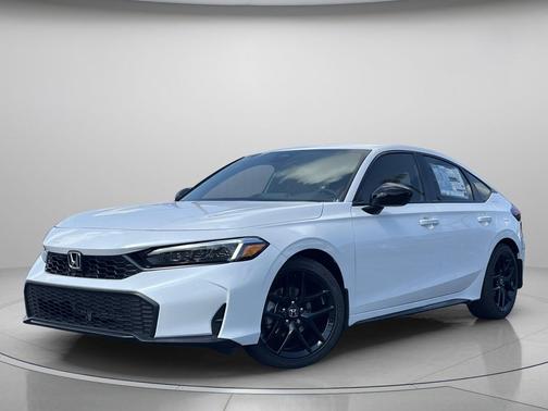 Platinum White Pearl 2026 Honda Civic Sport