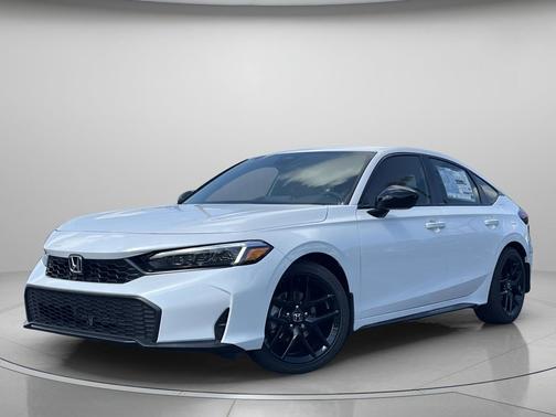 Platinum White Pearl 2026 Honda Civic Sport