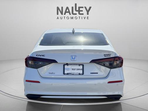 Platinum White Pearl 2026 Honda Civic Hybrid Sport Touring