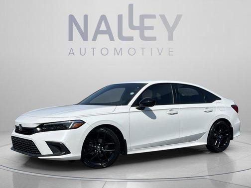 Platinum White 2023 Honda Civic Sport
