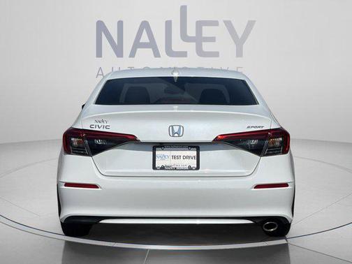 Platinum White 2023 Honda Civic Sport