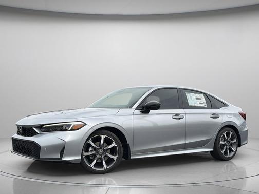 Solar Silver Metallic 2026 Honda Civic Hybrid Sport Touring