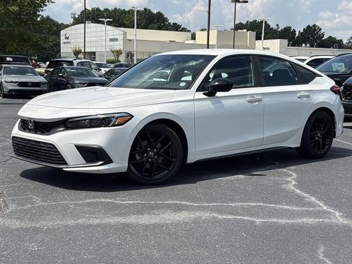 Platinum White Pearl 2024 Honda Civic Sport