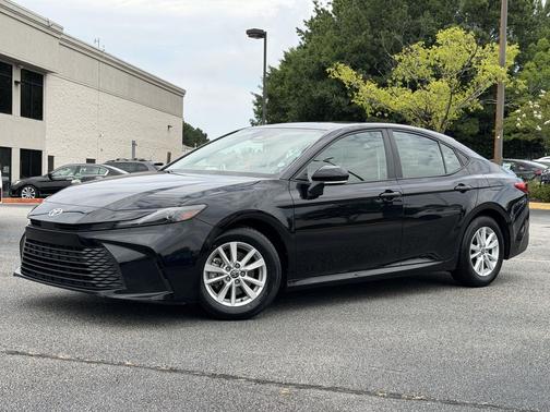 Midnight Black Metallic 2025 Toyota Camry LE