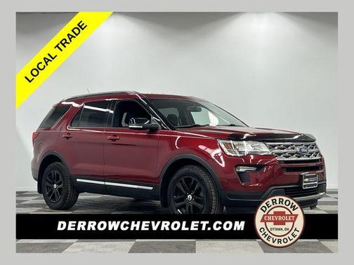 Red 2018 Ford Explorer XLT