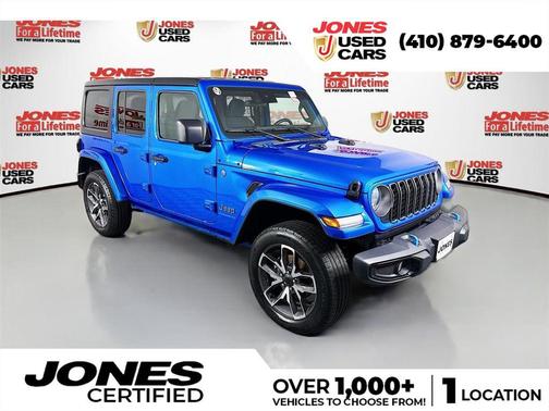 Hydro Blue Pearlcoat 2024 Jeep Wrangler 4xe Sport S