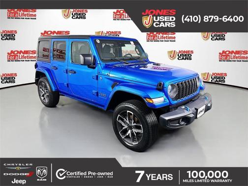 Hydro Blue Pearlcoat 2024 Jeep Wrangler 4xe Sport S