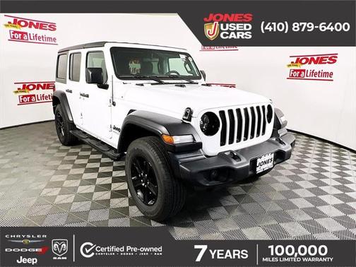 Bright White Clearcoat 2022 Jeep Wrangler Unlimited Sport Altitude