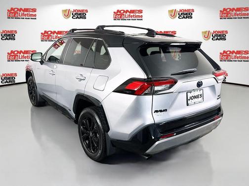 Silver Sky Metallic/Midnight Black Metallic 2024 Toyota RAV4 Hybrid SE