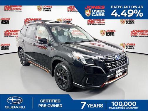 Crystal Black Silica 2023 Subaru Forester Sport