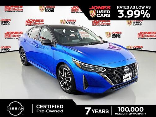 Electric Blue Metallic/Super Black 2024 Nissan Sentra SR