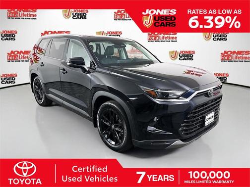 Midnight Black Metallic 2024 Toyota Grand Highlander Limited