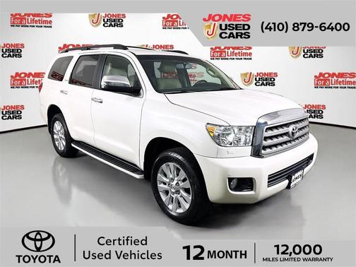 Blizzard Pearl 2017 Toyota Sequoia Platinum