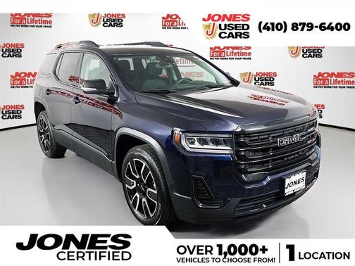 Midnight Blue Metallic 2021 GMC Acadia AWD SLE