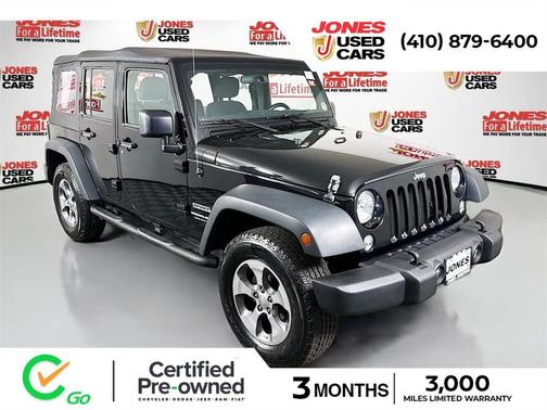 Black Clearcoat 2018 Jeep Wrangler JK Unlimited Sport
