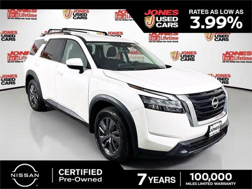 Pearl White Tricoat 2022 Nissan Pathfinder SV 4WD