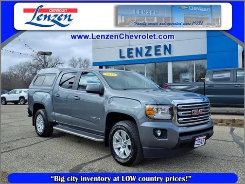 Satin Steel Metallic 2018 GMC Canyon SLE