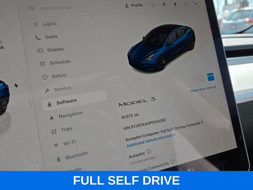 Blue 2023 Tesla Model 3 Base