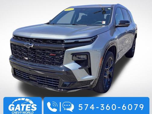 Sterling Gray Metallic 2025 Chevrolet Traverse RS