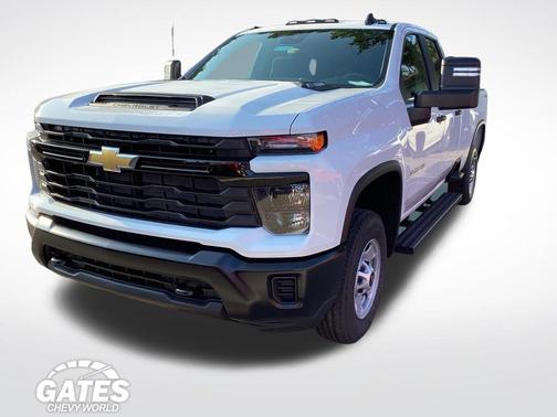 Summit White 2026 Chevrolet Silverado 2500 Double Cab, Long Bed, WT, 4WD