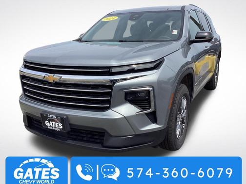 Sterling Gray Metallic 2024 Chevrolet Traverse LT