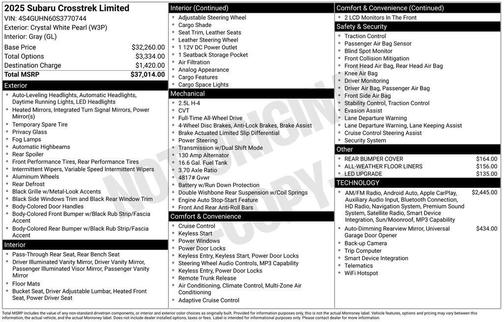 2025 Subaru Crosstrek Limited