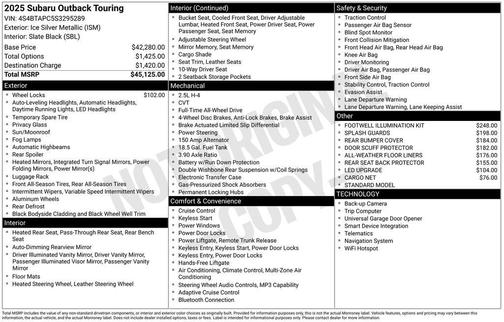 2025 Subaru Outback Touring