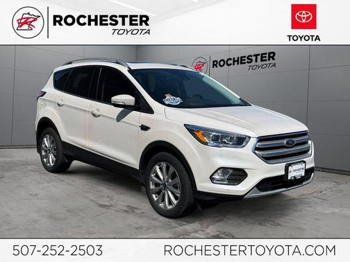 White Platinum Metallic Tri-Coat 2018 Ford Escape Titanium