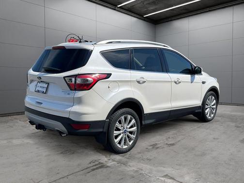White Platinum Metallic Tri-Coat 2018 Ford Escape Titanium