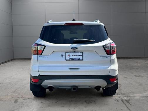 White Platinum Metallic Tri-Coat 2018 Ford Escape Titanium